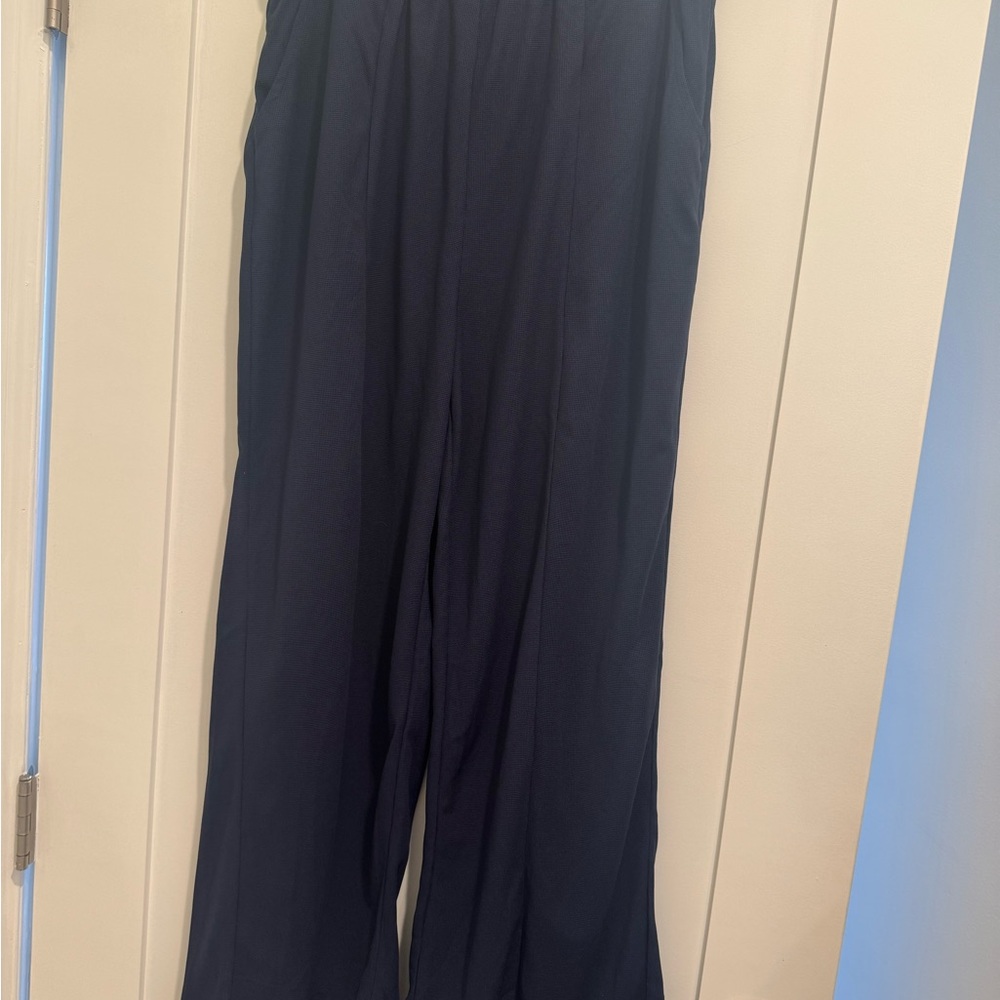 Chic Navy Wide Leg Women's Pants
